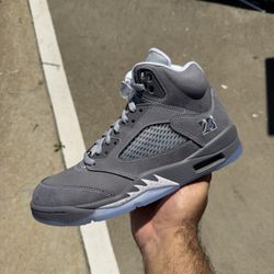 Air Jordan 5 Wolf Grey Size 10, 13