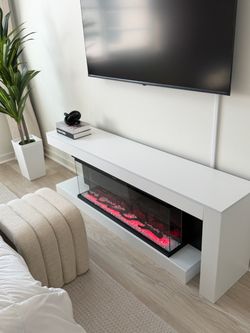 Fire place tv stand
