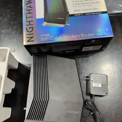  Used AX6000 WiFi Cable Modem Router (CAX80)  Nighthawk DOCSIS 3.1 Two-in-one Cable Modem + WiFi 6 Router Combo, 6Gbps