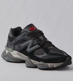 New Balance 9060 Black Castlerock Rain Cloud Suede Low Top Sneaker U9060BLK Size 7