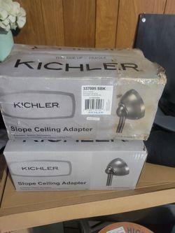 Kichler Slope Ceiling Adapter For Fans Model 337005WH White