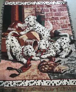 Throw / Blanket firefighter dalmatian