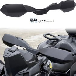Black Handguards Protector Wind Deflector (set of 1) Renegade 570 450H.O. 2021-2024 and rear Passenger Foot Rest (set of 2) + Accessories