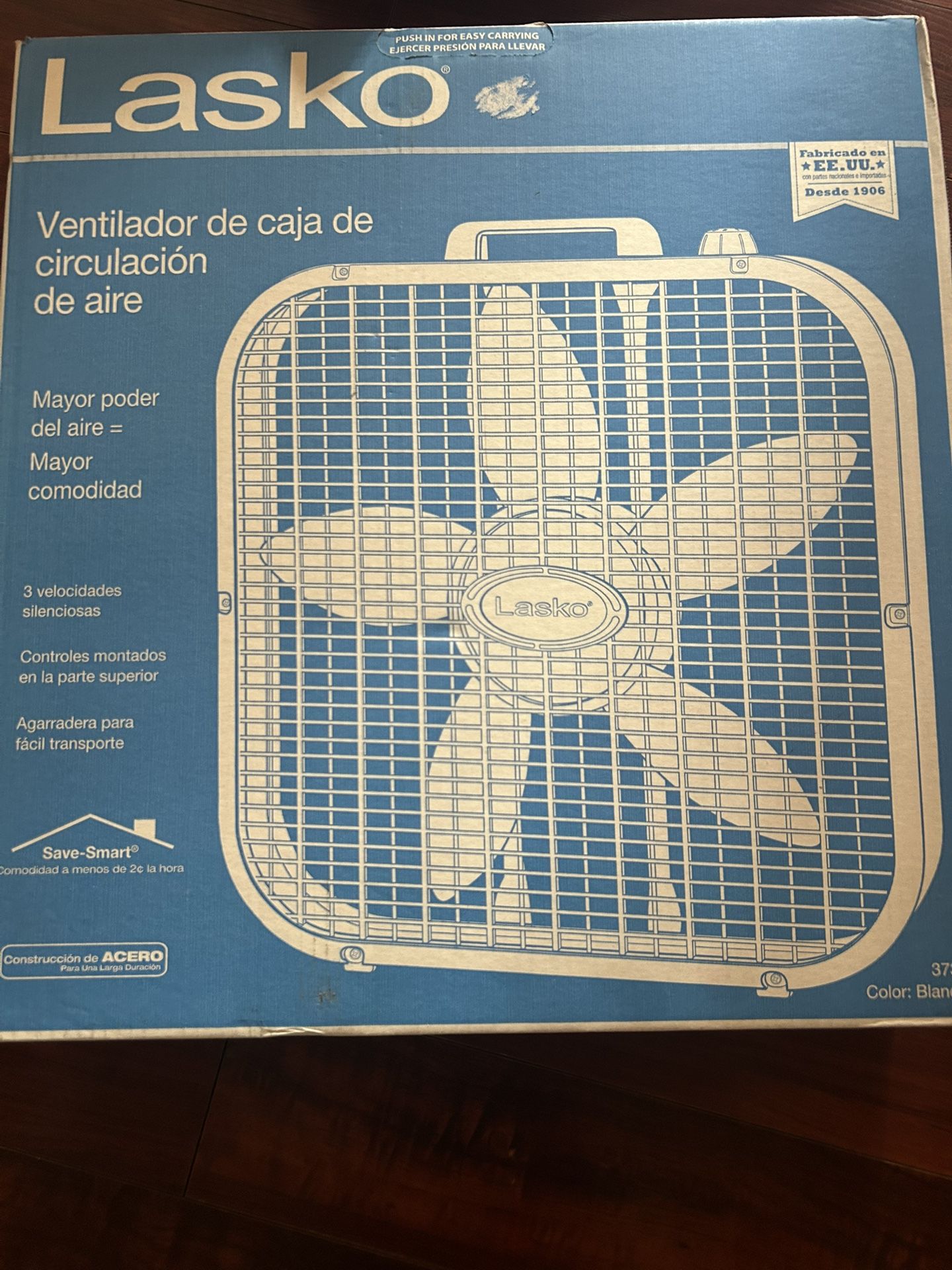 PurificationLasko® Air Circulating Box Fan - White