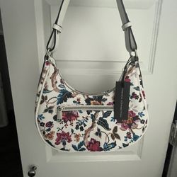 French Connection white shoulder bag