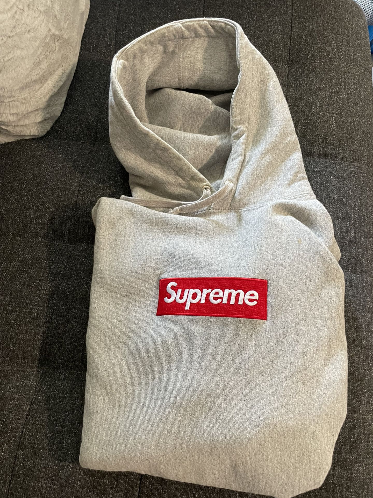 Supreme box logo hoodie 2012 size medium gray