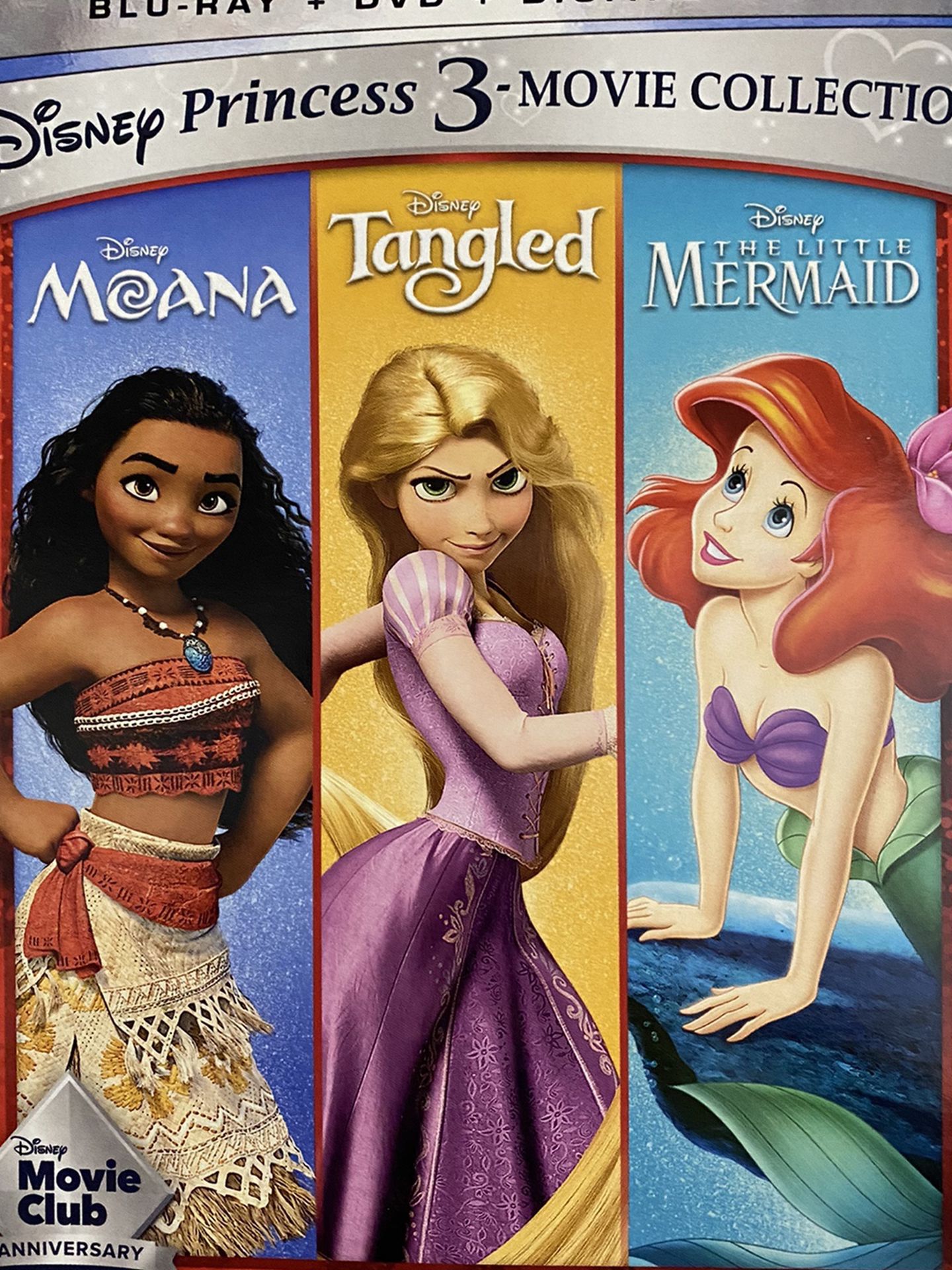 Disney Princess 3 Movie Set Blu-ray/DVD