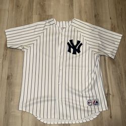 Vintage Majestic New York Yankees Home Derek Jeter Jersey