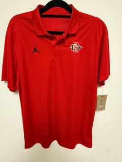 Jordan Brand SDSU Aztecs Red Polo Shirt New With Tags