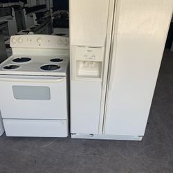 Side By Side Fridge And Stove Combo 