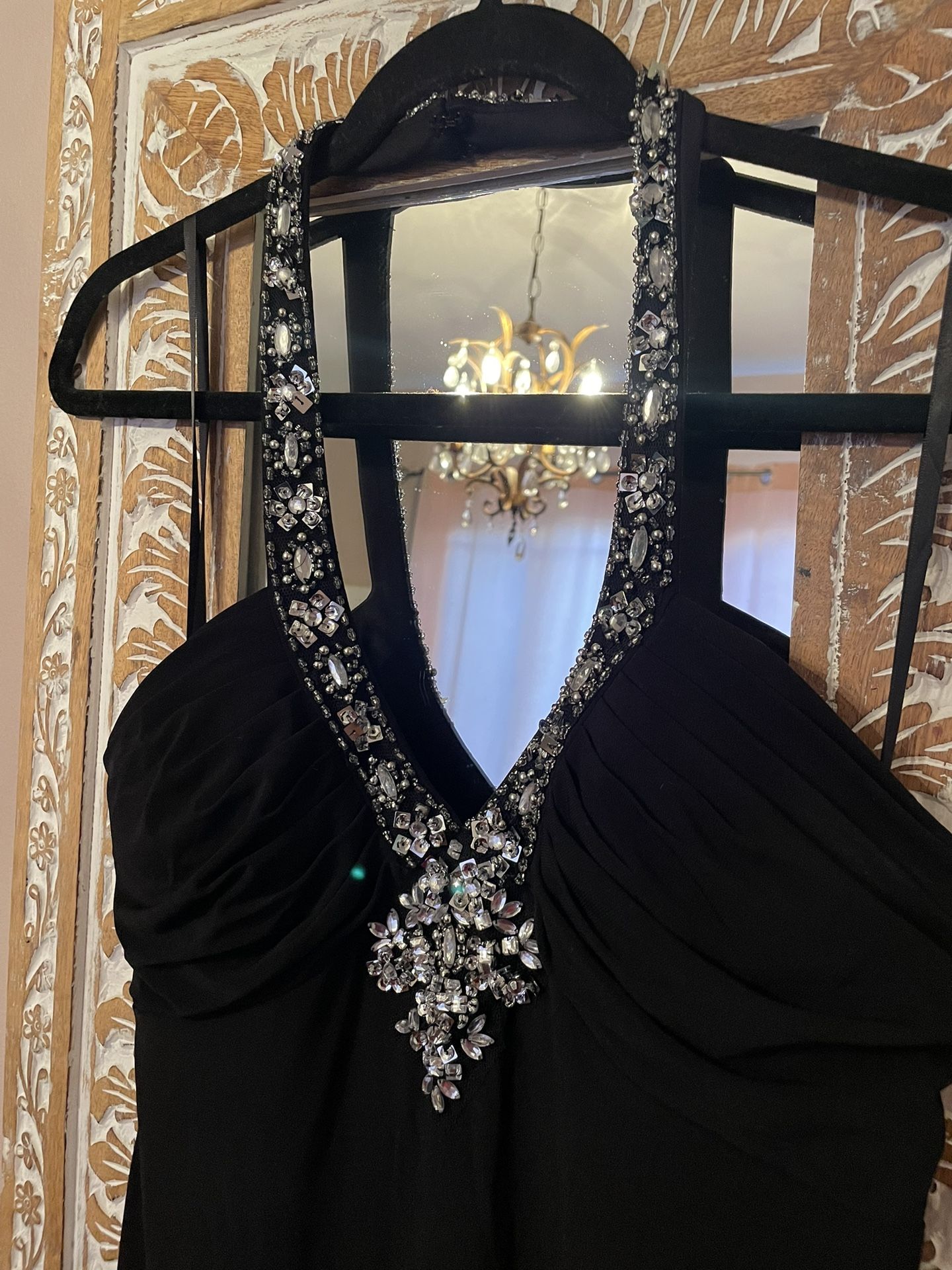 Elegante Dress Black And Gold New With Tag Xl