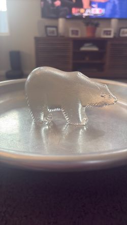 Glass polar Bear paper Stopper