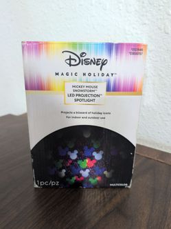 Disney Magic Holiday Mickey Mouse Snowstorm LED Projection Spotlight