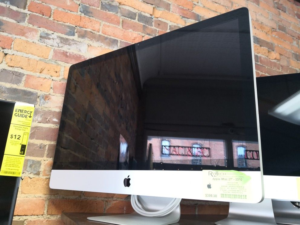 Apple iMac 27" 2010 - Intel Core i3-550, 8GB RAM, 480GB SSD, MacOS High Sierra