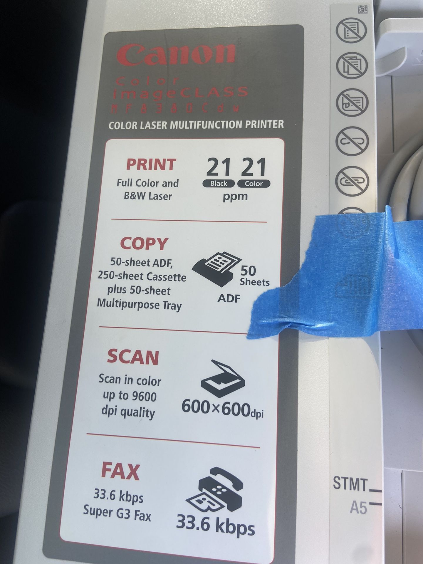 Canon Color Image class F8380CDW