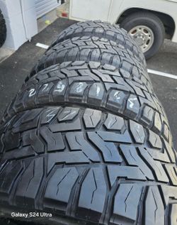 4 used tires Lt37x12.50r22 Toyo RT Open Country $399.00 all 4