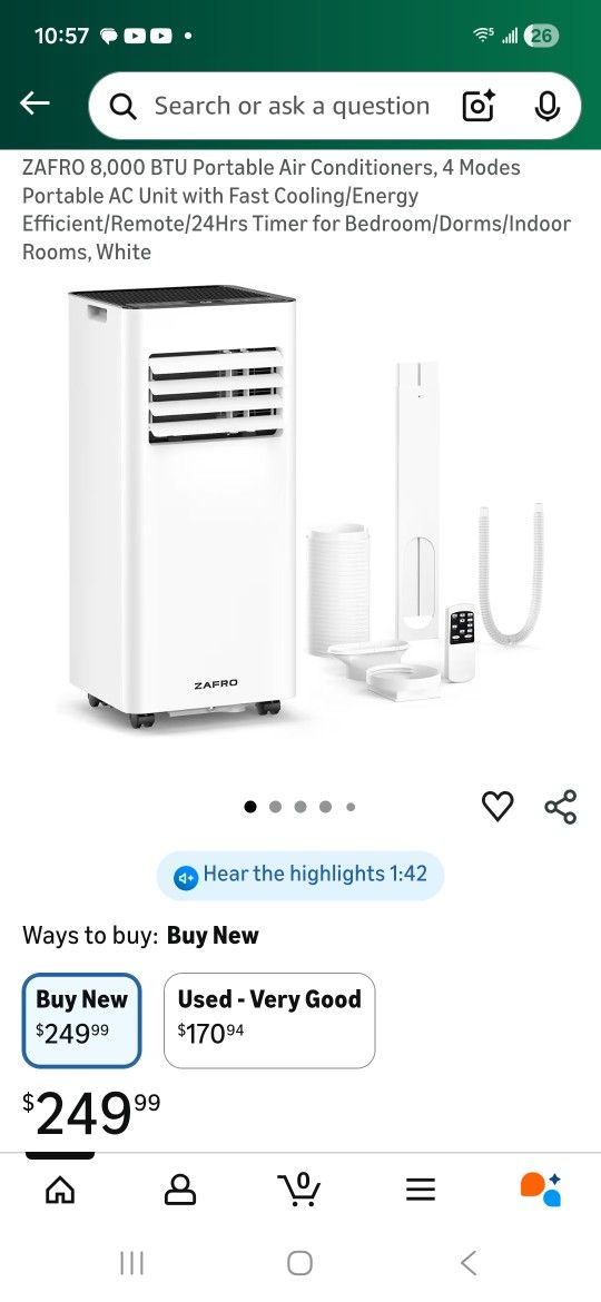 Portable Air Conditioner Unit