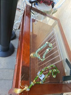 Heavy wood table