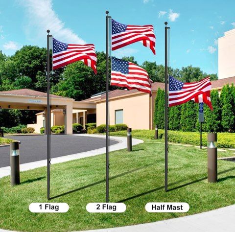 25FT Sectional Flag Pole Kit(Jh2209D)