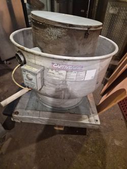 CaptiveAire Exhaust Ventilation Fan Roof Mount 3/4HP 30"×30" Base