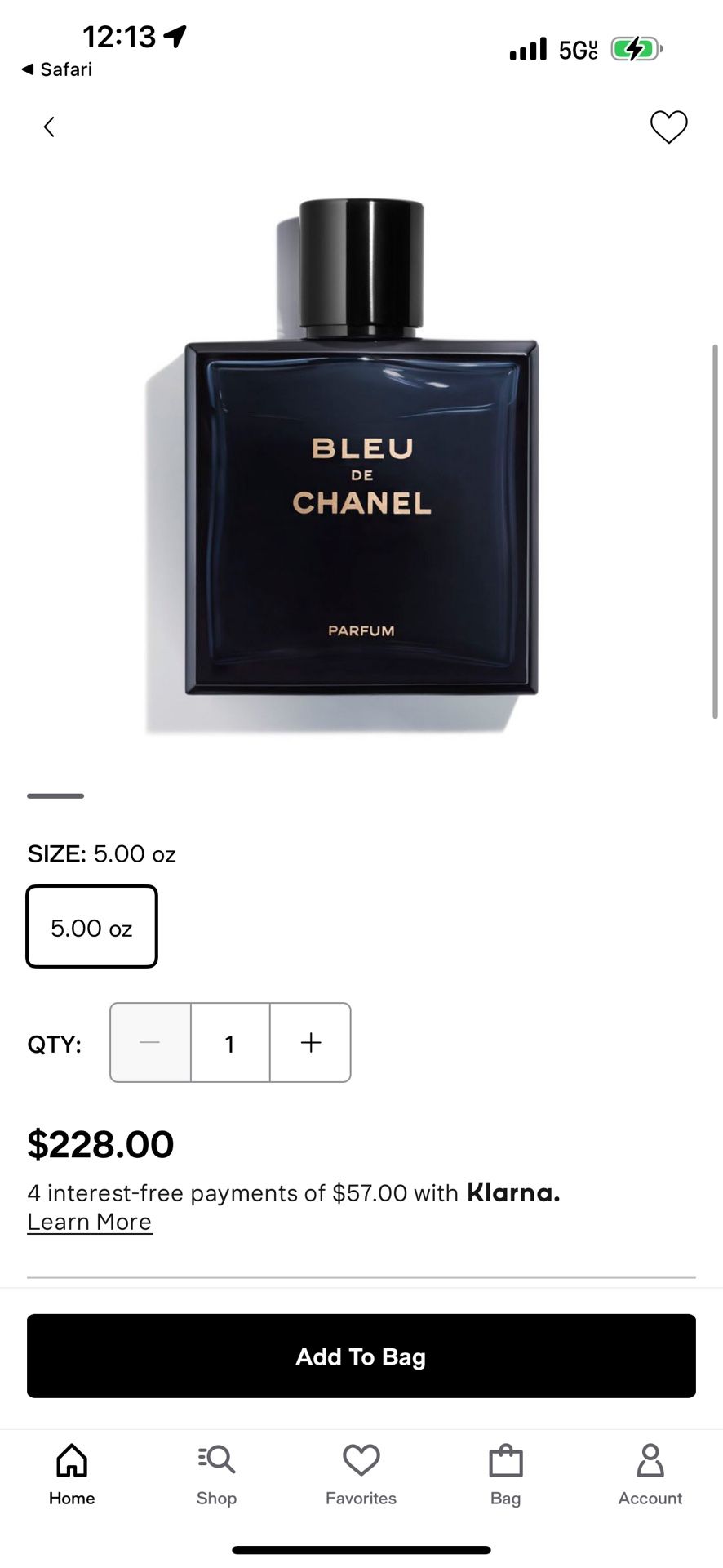 Bleu De Chanel Paris Parfum Men 