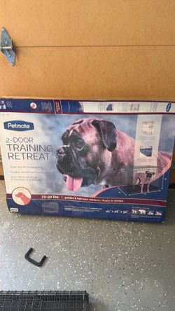 Pet mate 2 Door Training Crate with Mat New Retails $120