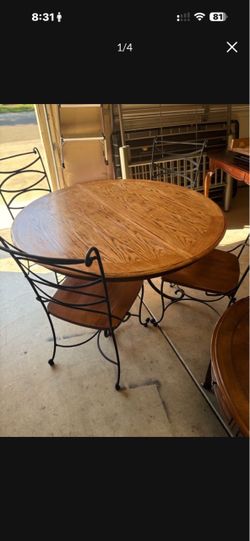 Dining table and chairs