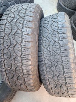 4.   275/65/18.   Goodyear  wrangler 50%