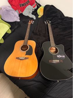 Washburn Lyon and fender cd140sce guitar