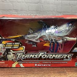 Transformers Robots in Disguise SKY-BYTE Predacon Shark Hasbro Vintage 2001 NEW