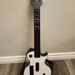 Nintendo WII Guitar Hero Gibson Les Paul Red Octain White95125.805