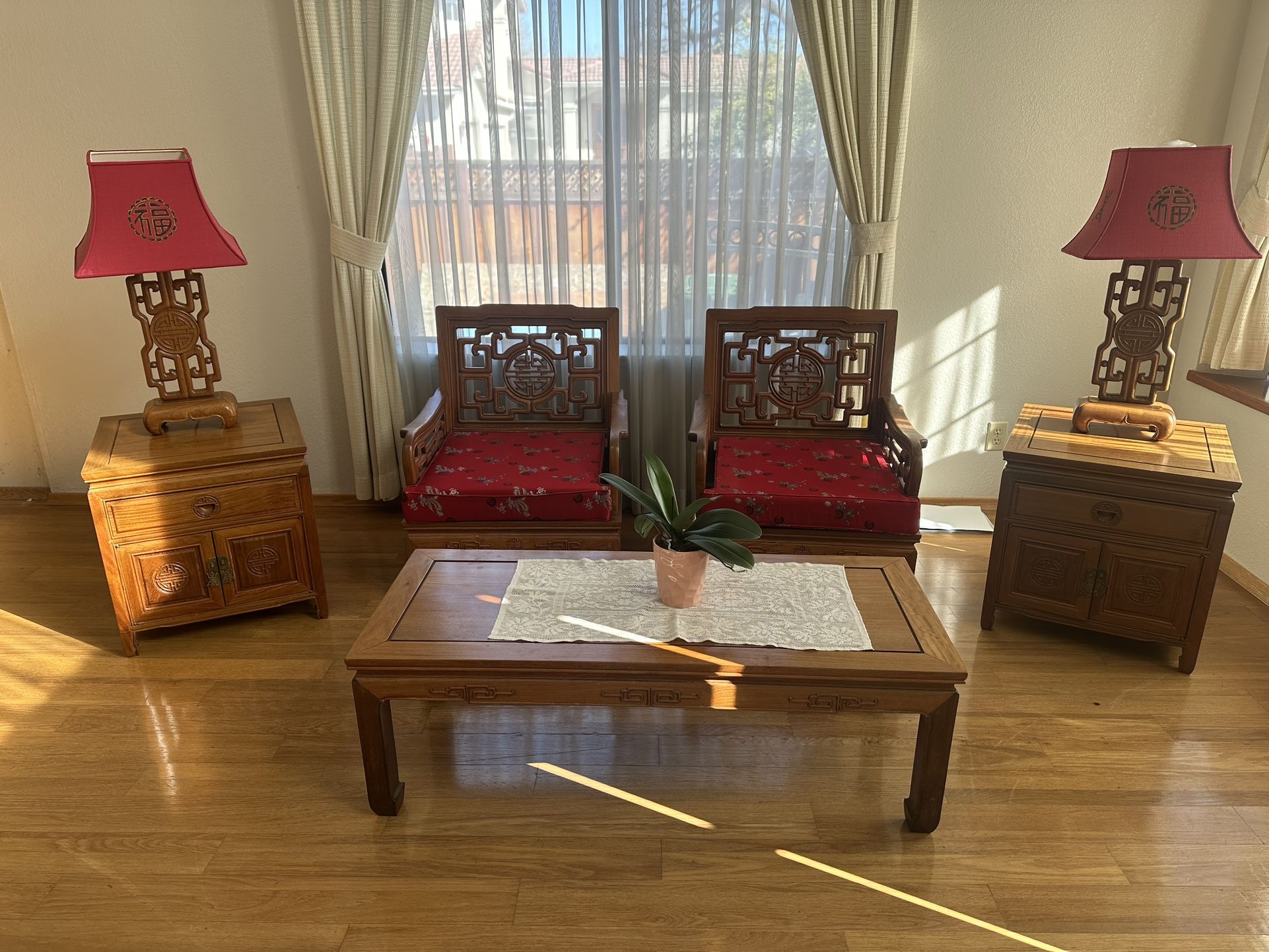 Asian inspired Living Room Set