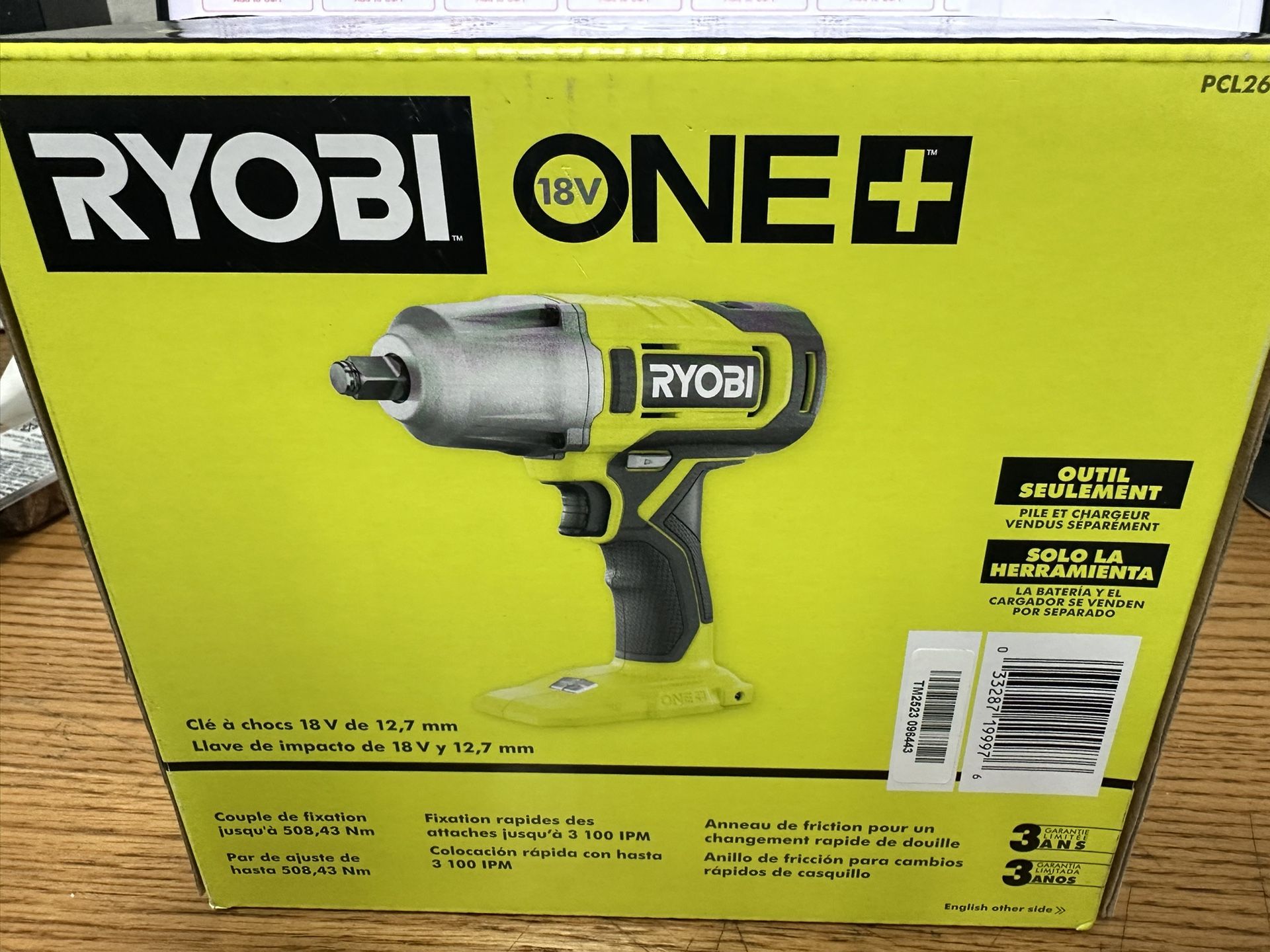 Ryobi 18v 1/2” Impact Wrench