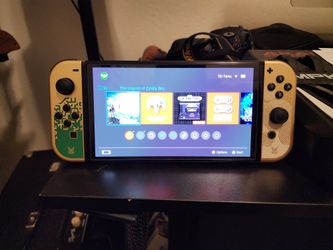 Nintendo Switch OLED Zelda Tears Of The Kingdom With Case And 512gb Sd Card