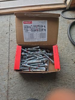 HILTI 3/8 in x 5 in. WEDGE Stud Anchors Bolt KB1 Concete Anchor