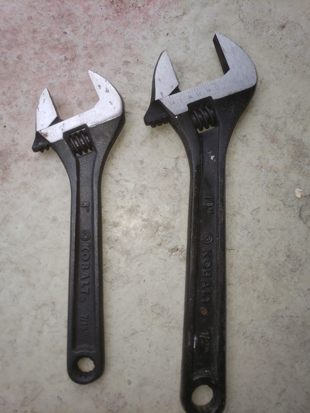 Kobalt adjustable wrenches