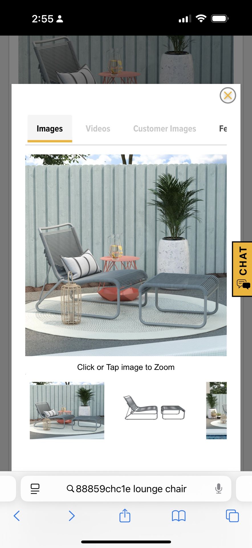 Lounge chair with ottoman