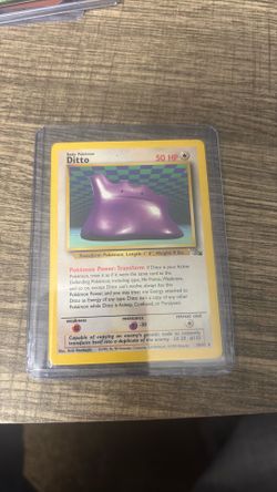DITTO 1999 Fossil Pokémon Holo-Rare Unlimited Card #3/62