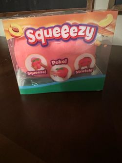 Squeezy Peach Squishy Toy