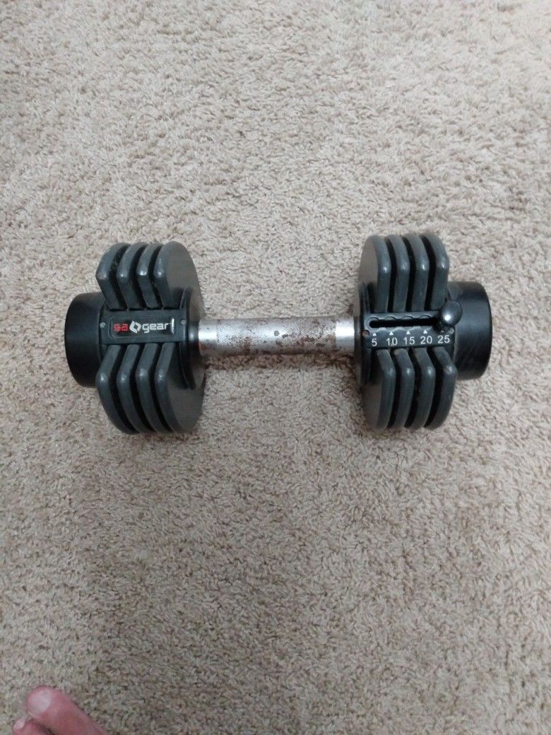 25 Lbs Adjustable Dumbbell