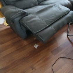 Microfiber Grey Coach N Love Seat.. Reclining