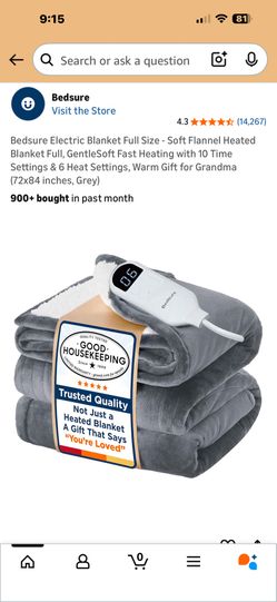 Full Size New Electric Heated Soft Flannel Blanket