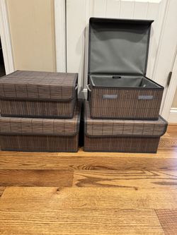 4 Storage  Boxes 
