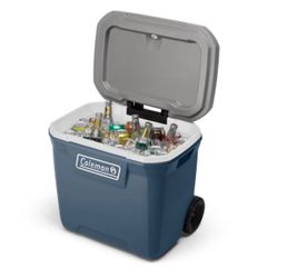Coleman 316 Series 60QT Hard Chest Wheeled Cooler, Lakeside Blue