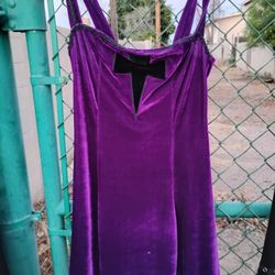 Goth Velvet Mini Dress