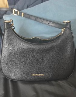 Michael Kors Black Leather Shoulder Bag