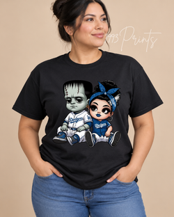 Dodgers Frankenstein & Bride Shirt