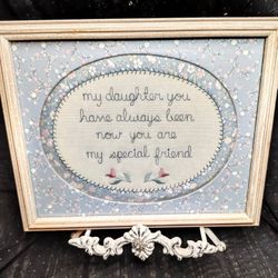 "My Daughter..." Quilt Cross Stitch Art