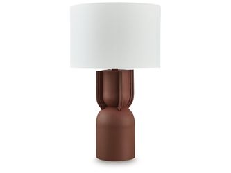 Rowandale Brick Red Table Lamp