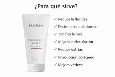 Gel Reductor Dr. C. Tuna Paprika & Chili Balsam – Tonifica y Reduce Celulitis